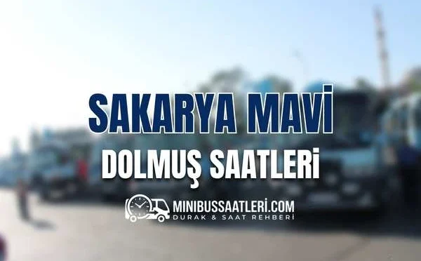 Sakarya Mavi Dolmuş Saatleri, Güncel Güzergah Bilgileri