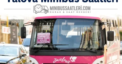 Yalova minibüs saatleri 2026